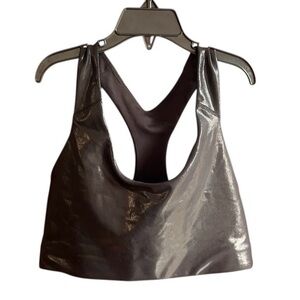 Old Navy Active black shimmery sports bra Sz M